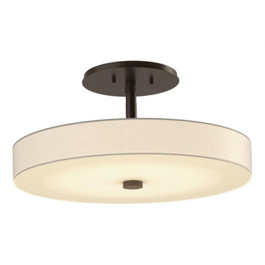 Disq 23W 1 LED 15 Inch Wide Semi Flush Mount by Hubbardton Forge - 126803