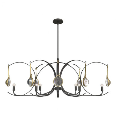 Optic 8 Light Oversized Oval Pendant by Hubbardton Forge - 131085