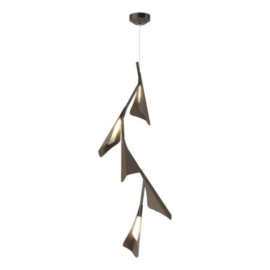 Plume 28W 1 LED Contemporary Medium Pendant by Hubbardton Forge - 135006HF
