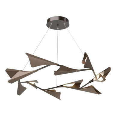 Plume 51W 1 LED Contemporary Oversized Pendant by Hubbardton Forge - 135008HF