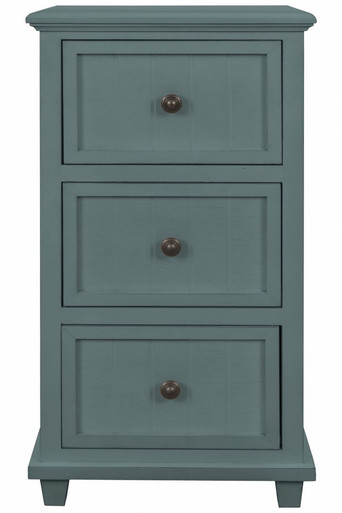 3 Drawer Side Table 30 Inch Tall and 13 Inch Wide by Stylecraft - VSF25988