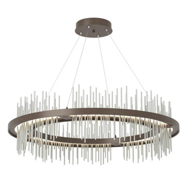 Gossamer 50W 1 LED Oversized Circular Pendant by Hubbardton Forge - 139656-standard