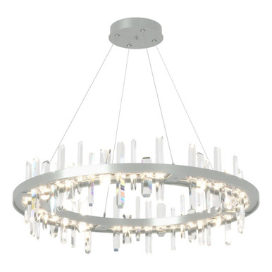 Solitude Circular 50W 1 LED Standard Oversized Pendant by Hubbardton Forge - 139915-standard