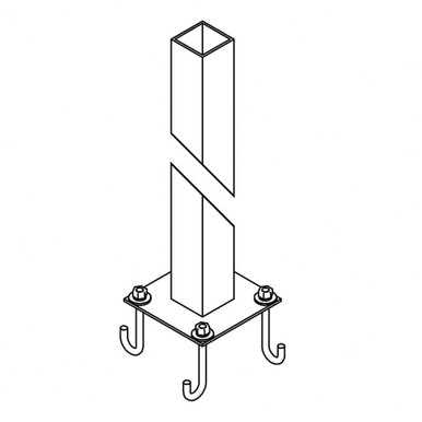 Accessory 47 Inch Outdoor Square Post by Hubbardton Forge - 390047