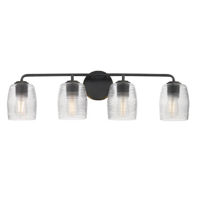 Honey 4 Light Bath Vanity 8.25 Inch Tall and 30.5 Inch Wide by Maxim - 21414