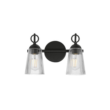 Jackson Hole 2 Light Wall Sconce 9.75 Inch Tall X 14.25 Inch Wide by Maxim - 21392CLBK