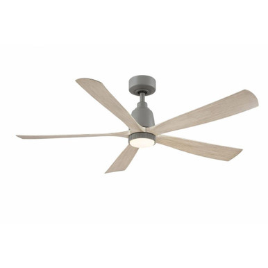 Kute 5 Blade Ceiling Fan with Knurled Light Kit 52 Inch Wide by Fanimation - FPD5534-KLK