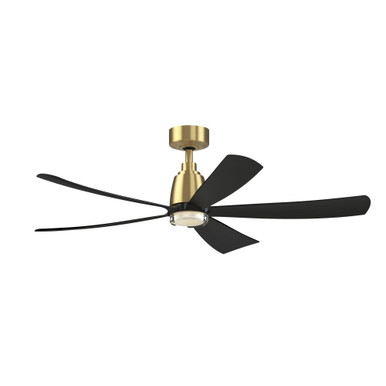 Kute 5 Blade Ceiling Fan with DW Light Kit 52 Inch Wide by Fanimation - FPD5534-DWLK