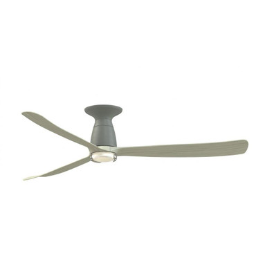 Kute 3 Blade Flush Ceiling Fan with DW Light Kit 60 Inch Wide by Fanimation - FPD8560-F
