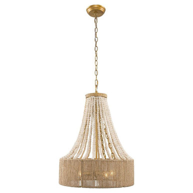 4 Light Chandelier 25.2 Inch Tall and 17.72 Inch Wide by Parrot Uncle - BBW9738-4