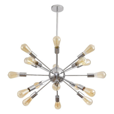 Cordell 40W 18 LED Sphere Chandelier 28 Inch Wide by Parrot Uncle - D2257-CH18110V