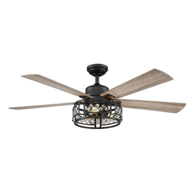 Lustrous Lane 5 Blade Ceiling Fan with Light Kit 52 Inch Wide by BSH - 2615-BEL-5329474