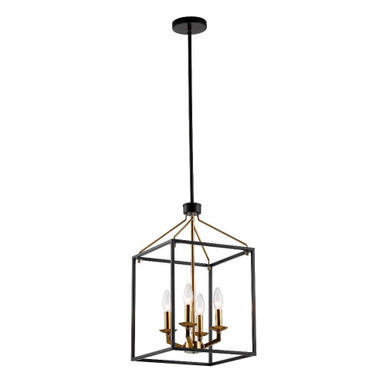 Radiant Row 4 Light Caged Chandelier 64 Inch and 12 Inch Wide by BSH - 2615-BEL-5329197