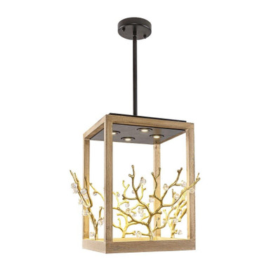 3W 4 LED Pendant 17.32 Inch Tall and 18.5 Inch Wide by BSH - 2615-BEL-5329403