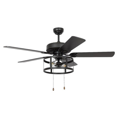 Urbana 5 Blade Ceiling Fan with Light Kit 52 Inch Wide by Parrot Uncle - F6313110V