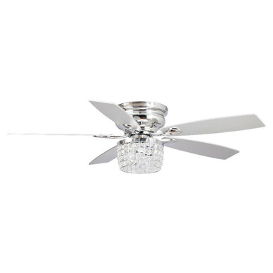 Nightstar Nook 5 Blade Flush Ceiling Fan with Light Kit 52 Inch by BSH - 2615-BEL-5329148