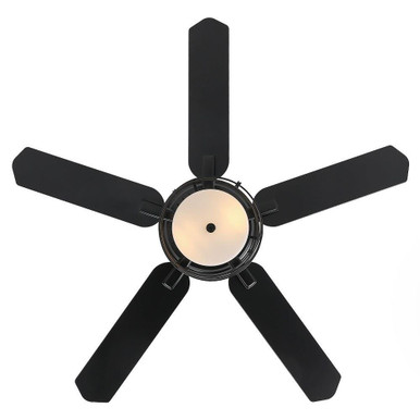 Athens 5 Blade Flush Ceiling Fan with Light Kit 48 Inch by Parrot Uncle - F6356110V
