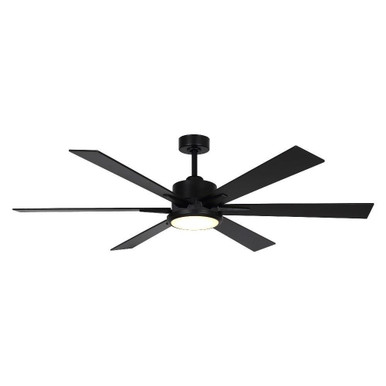 Radiance Row 6 Blade Ceiling Fan with Light Kit 65 Inch Wide by BSH - 2615-BEL-5329376