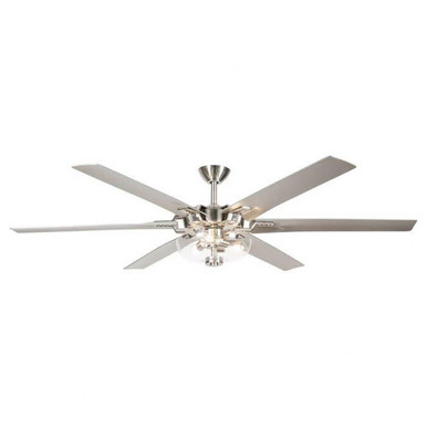 6 Blade Ceiling Fan with LightKit 17.56 Inch X 70 Inch Wide by BSH - 2615-BEL-5329252