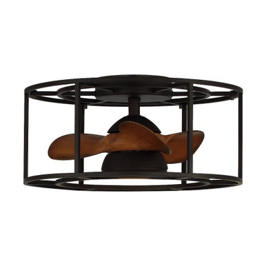 BreezeLite 3 Blade Flush Ceiling Fan with Light Kit 9.65 X 20 Wide by Brio - BL357