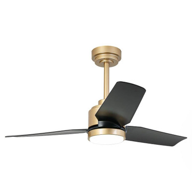 BreezeLite 3 Blade Ceiling Fan with Light Kit 16.4 X 42 Inch Wide by Brio - BL340