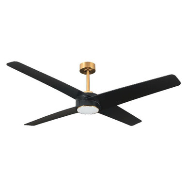 BreezeLite Ceiling Fan with Light Kit 12 Inch Tall and 60 Inch Wide by Brio - BL338