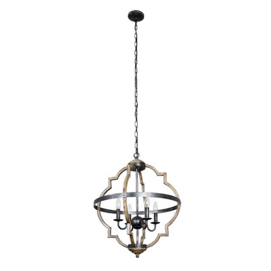 Lusteria 4 Light Chandelier 23.5 Inch Tall and 20.5 Inch Wide by Brio - LU134