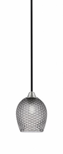 Paramount 1 Light StemHung Mini Pendant 9.75 Inch X 7.5 Inch Wide by Toltec - 3401-BN-4902