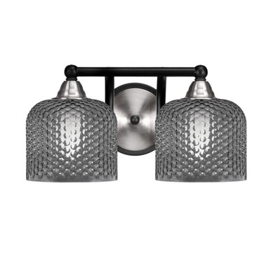 Paramount 2 Light Bath Bar 7.5 Inch Tall and 14.25 Inch Length by Toltec - 3422-MBBN-4612