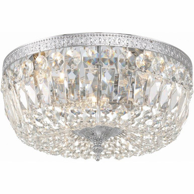 Ceiling Mount 3 Light 14 Inch Wide Flush Mount by Crystorama - 714