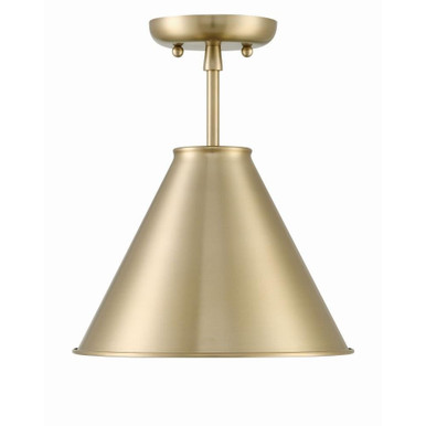 Lincoln 1 Light 11 Inch Wide Semi Flush Mount by Lumanity - L090-0038