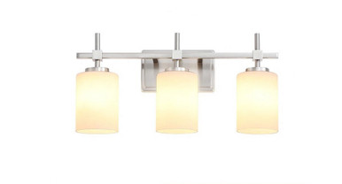 Jasper 3 Light Bath Vanity 7.9 Inch Tall and 31.5 Inch Wide by Brio - JAA803