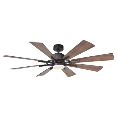 Oretha Windmill 8 Blade Ceiling Fan with Light Kit 60 Inch by Parrot Uncle - F8217