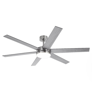 Volga 6 Blade Ceiling Fan with Light Kit 60 Inch Wide by Parrot Uncle - VZA01A113