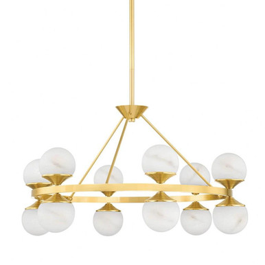 Grafton 12 Light Large Chandelier by Hudson Valley - 8236-AGB