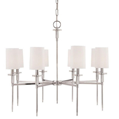 Amherst 8 Light Large Chandelier by Hudson Valley - 8518-PN