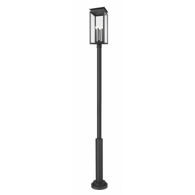 Ford Court 4 Light Outdoor Post Mount 122.25 Inch Tall and 12 Inch Wide by BSH - 372-BEL-5276004