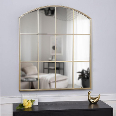 Iuka Farmhouse Wall Mirror 34.06 Inch Tall X 29.53 Inch Wide by Stylecraft - DW28163DS