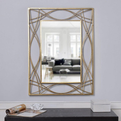 Gemma Wall Mirror 31.5 Inch Tall and 23.62 Inch Wide by Stylecraft - DW28166DS