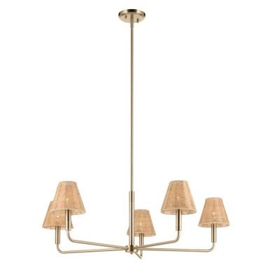 Larkfield Ridge 5 Light Chandelier 11.75 Inch Tall and 38 Inch Wide by BSH - 147-BEL-5309315