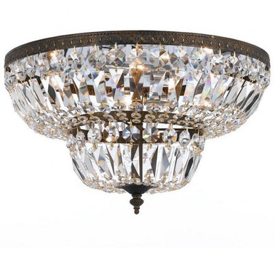Ceiling Mount 6 Light 24 Inch Wide Flush Mount by Crystorama - 724