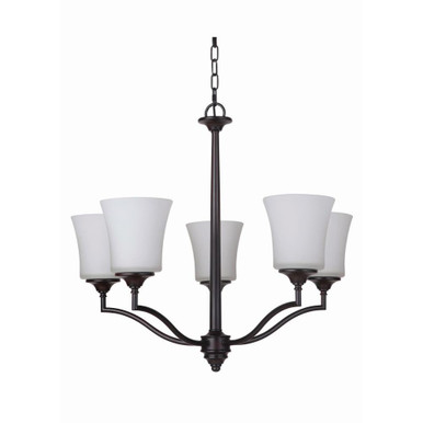 Brayfields - Five Light Chandelier - 25.5 inches wide by 22 inches high - 139-BEL-561951