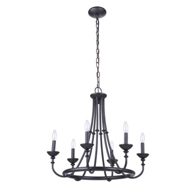 St Margarets Covert - Six Light Chandelier - 24 inches wide by 26.38 inches high - 139-BEL-990887