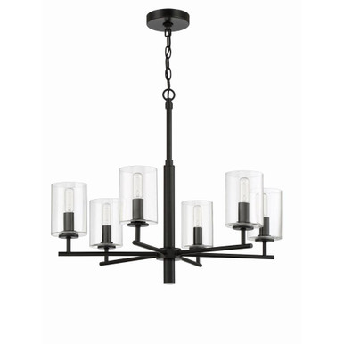 Harold Place - 6 Light Chandelier In Transitional Style-22 Inches Tall and 26 Inche Wide - 139-BEL-1116812