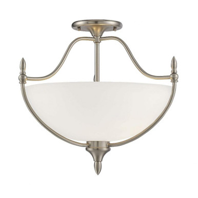 Woodland Vale 3 Light 18 Inch Wide Semi Flush Mount by Bailey Street Home - 159-BEL-477740