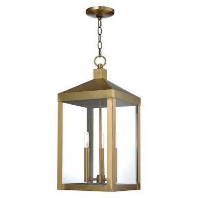 Rothwell Bridge 3 Light Outdoor Pendant 24 Inch Tall by Bailey Street Home - 218-BEL-729647