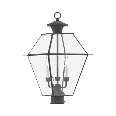 Vaughan Wynd 3 Light Outdoor Post Top Lantern 12 x 21.5 Inches by BSH - 218-BEL-1029706