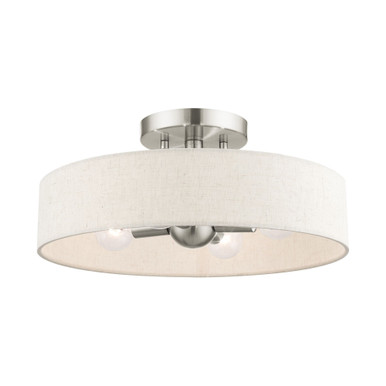 Edward Hollies 4 Light 14 Inch Wide Semi Flush Mount by Bailey Street Home - 218-BEL-939424
