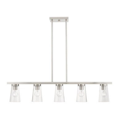 Larkspur Oak 5 Light Minimalistic Linear Chandelier by Bailey Street Home - 218-BEL-1219891