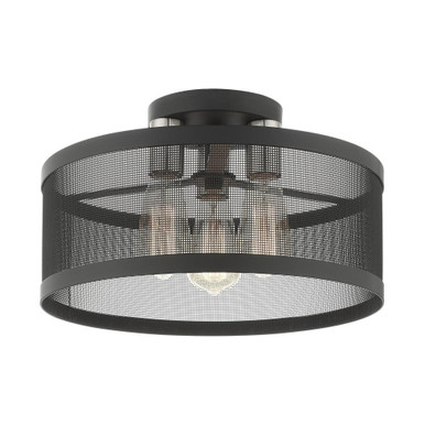 Brewery Parade 3 Light 15 Inch Wide Semi Flush Mount by Bailey Street Home - 218-BEL-939485